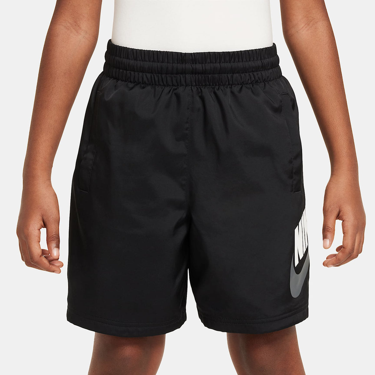 Shorts de tejido Woven para niños talla grande Nike Sportswear – Negro – vista 3