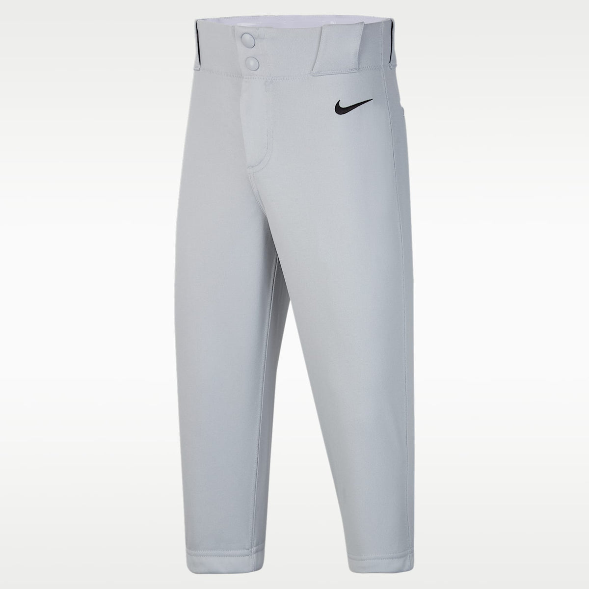 Pants de béisbol de cintura alta para niños talla grande Nike Vapor Select 2 – Gris lobo/Negro – vista 1