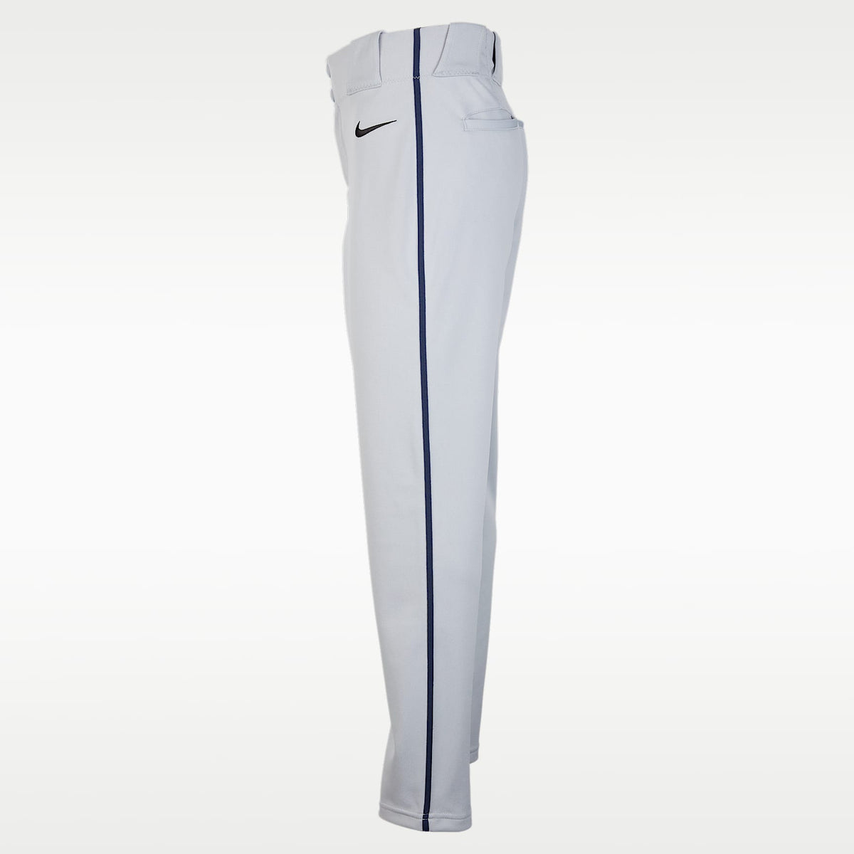 Pants de béisbol entubados para niños talla grande Nike Vapor Select 2 – Gris lobo/Azul marino medianoche/Negro – vista 3