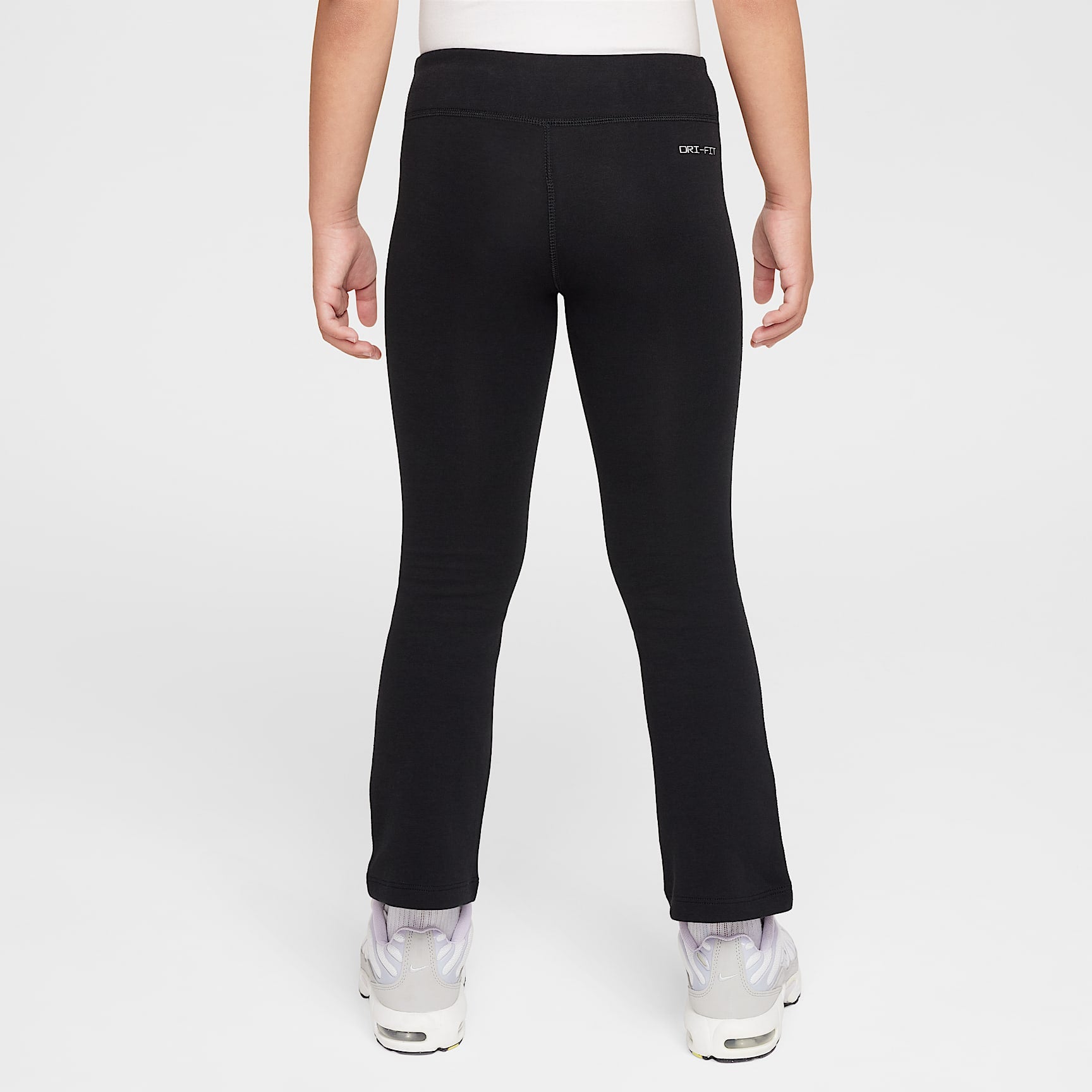 Leggings acampanados Dri-FIT para niña talla pequeña Nike – Negro – vista 2