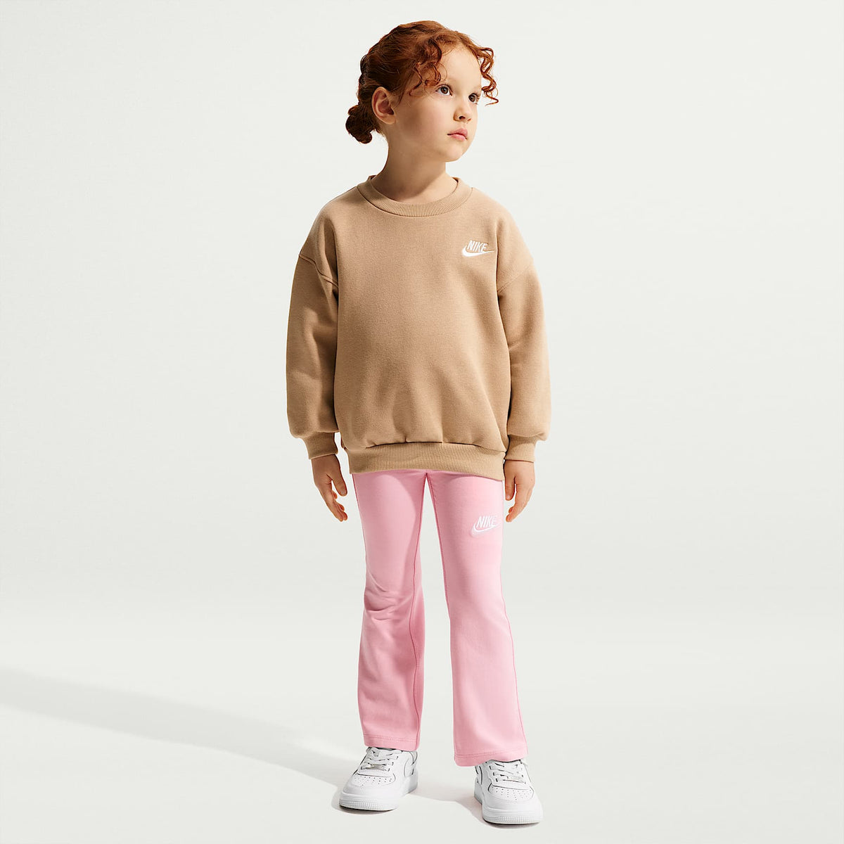 Leggings acampanados Dri-FIT para niña talla pequeña Nike – Rosa – vista 1