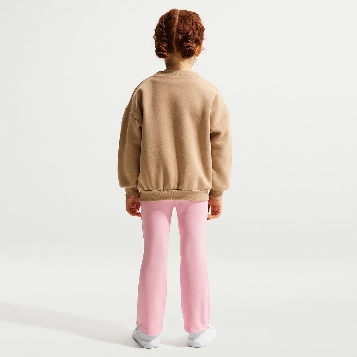 Leggings acampanados Dri-FIT para niña talla pequeña Nike – Rosa – vista 5