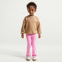 Leggings acampanados Dri-FIT para niña talla pequeña Nike – Rosa amanecer/Blanco – vista 1