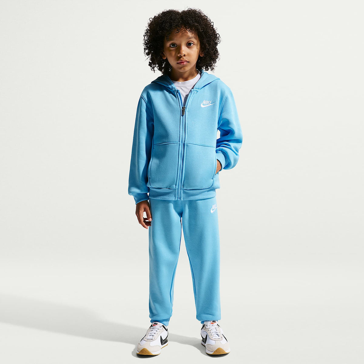 Conjunto de 2 piezas Club de cierre completo para niños talla pequeña Nike – Azul fútbol – vista 1