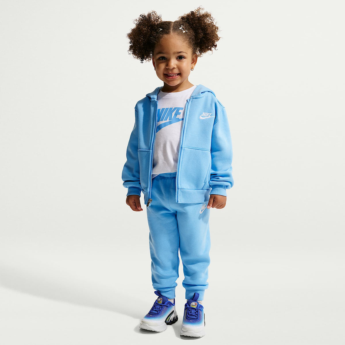 Conjunto de dos piezas Club con cierre completo para bebé (12 a 24 meses) Nike – Azul fútbol – vista 1