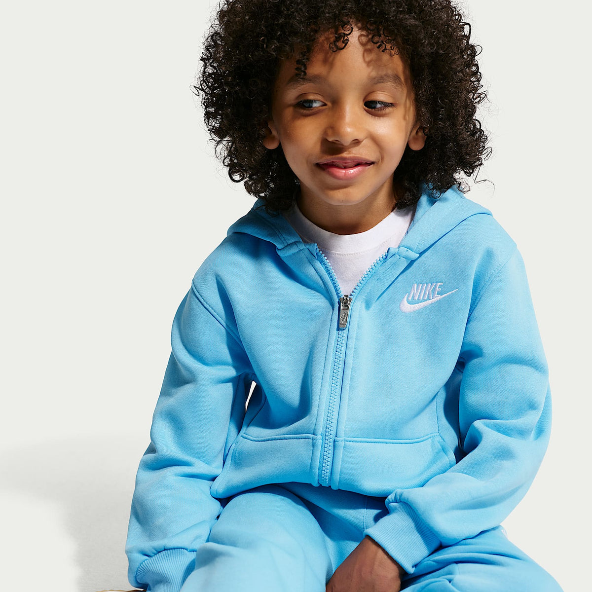 Conjunto de 2 piezas Club de cierre completo para niños talla pequeña Nike – Azul fútbol – vista 6