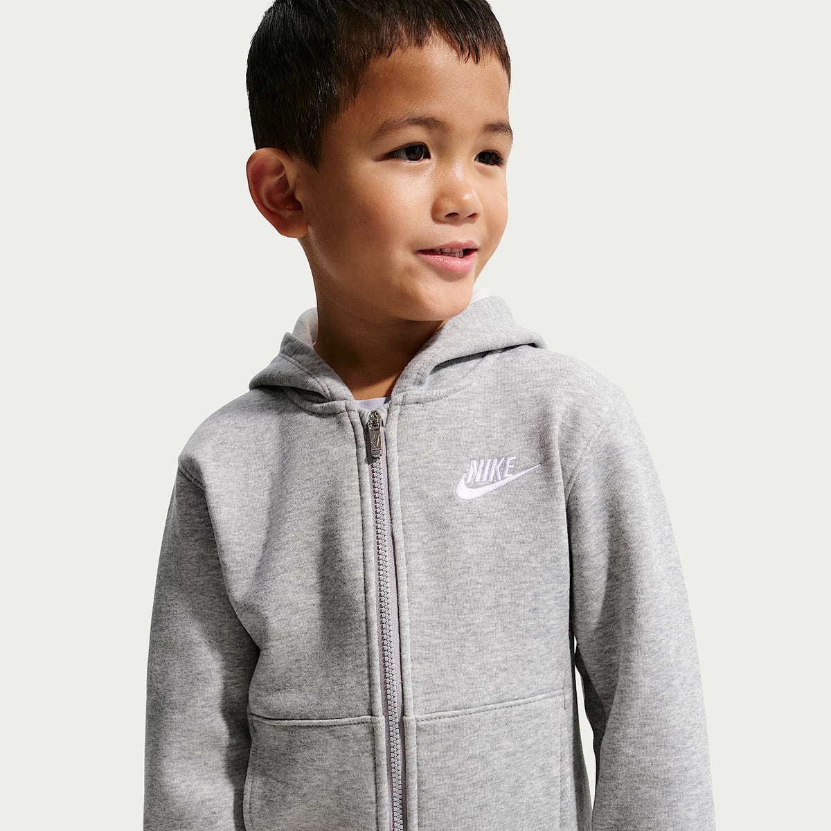 Conjunto de 2 piezas Club de cierre completo para niños talla pequeña Nike – Gris – vista 2