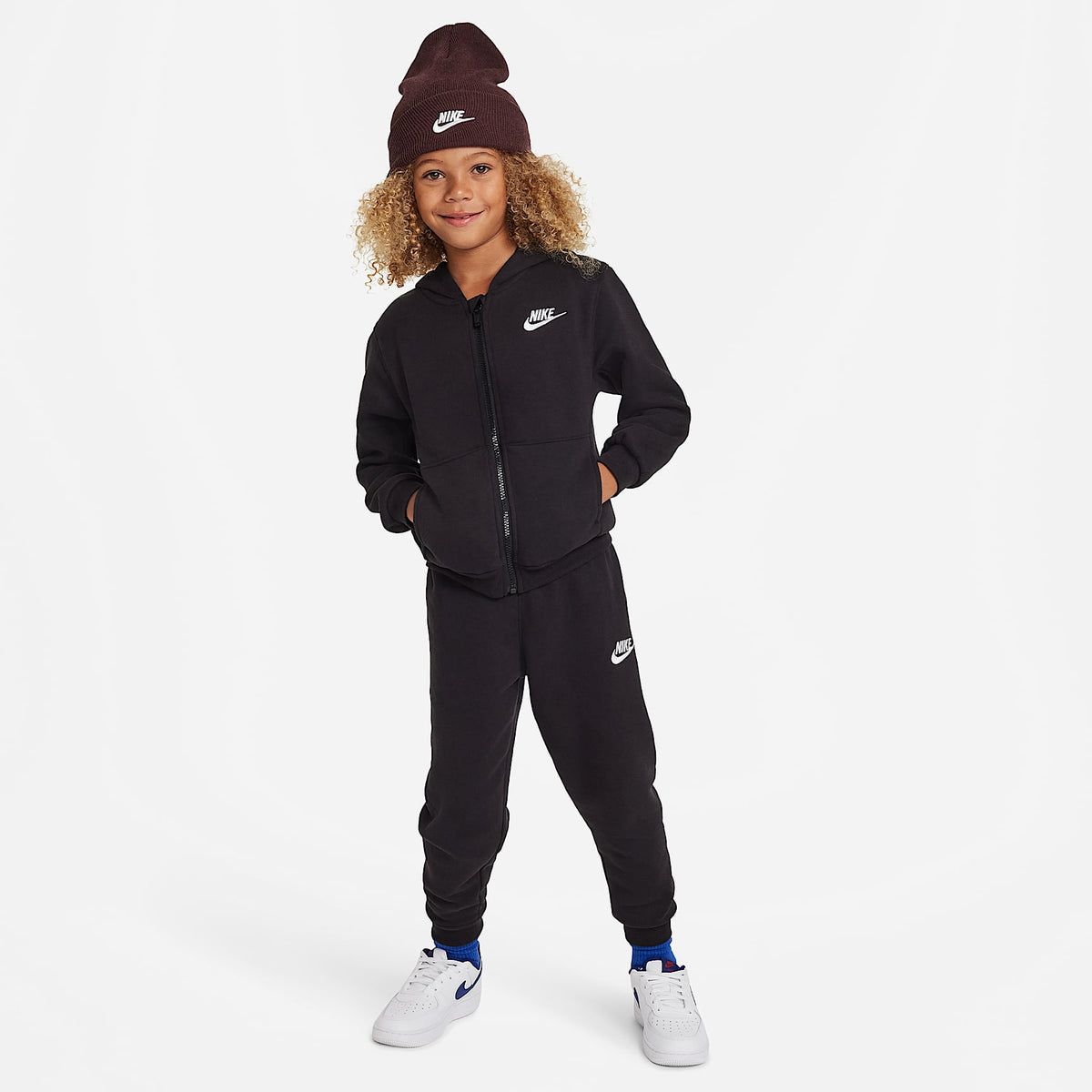 Conjunto de 2 piezas Club de cierre completo para niños talla pequeña Nike – Negro – vista 1