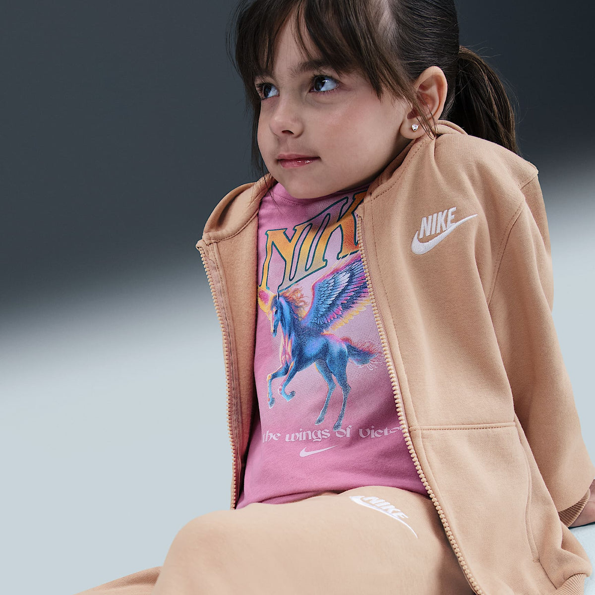Conjunto de 2 piezas Club de cierre completo para niños talla pequeña Nike – Cáñamo – vista 5