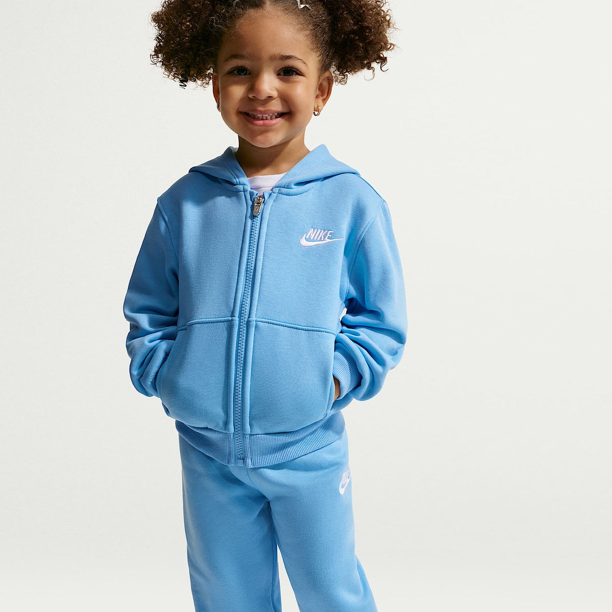 Conjunto de dos piezas Club con cierre completo para bebé (12 a 24 meses) Nike – Azul fútbol – vista 6