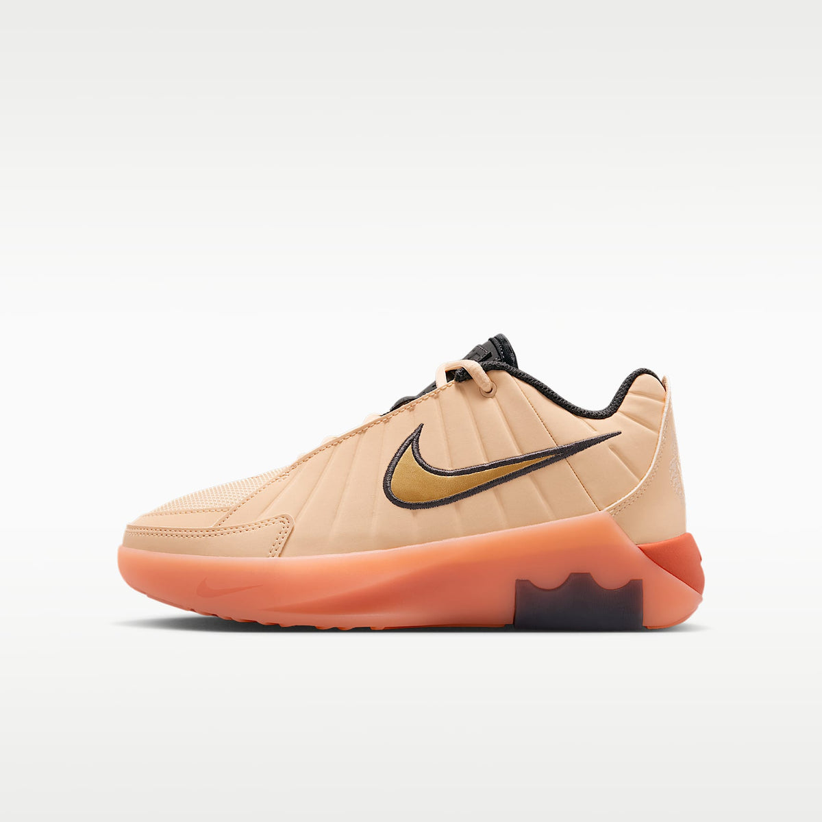 LeBron Witness 9 – Melocotón hielo/Naranja pulso/Sombrío apagado/Oro metalizado – vista 1