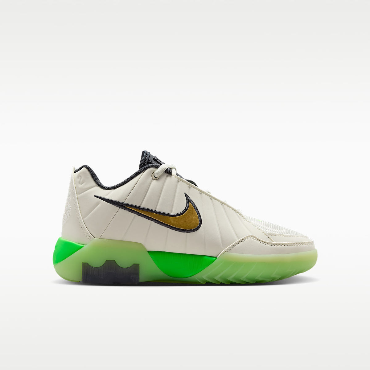 LeBron Witness 9 – Mar de cristal/Lima líquida claro/Sombrío apagado/Oro metalizado – vista 3