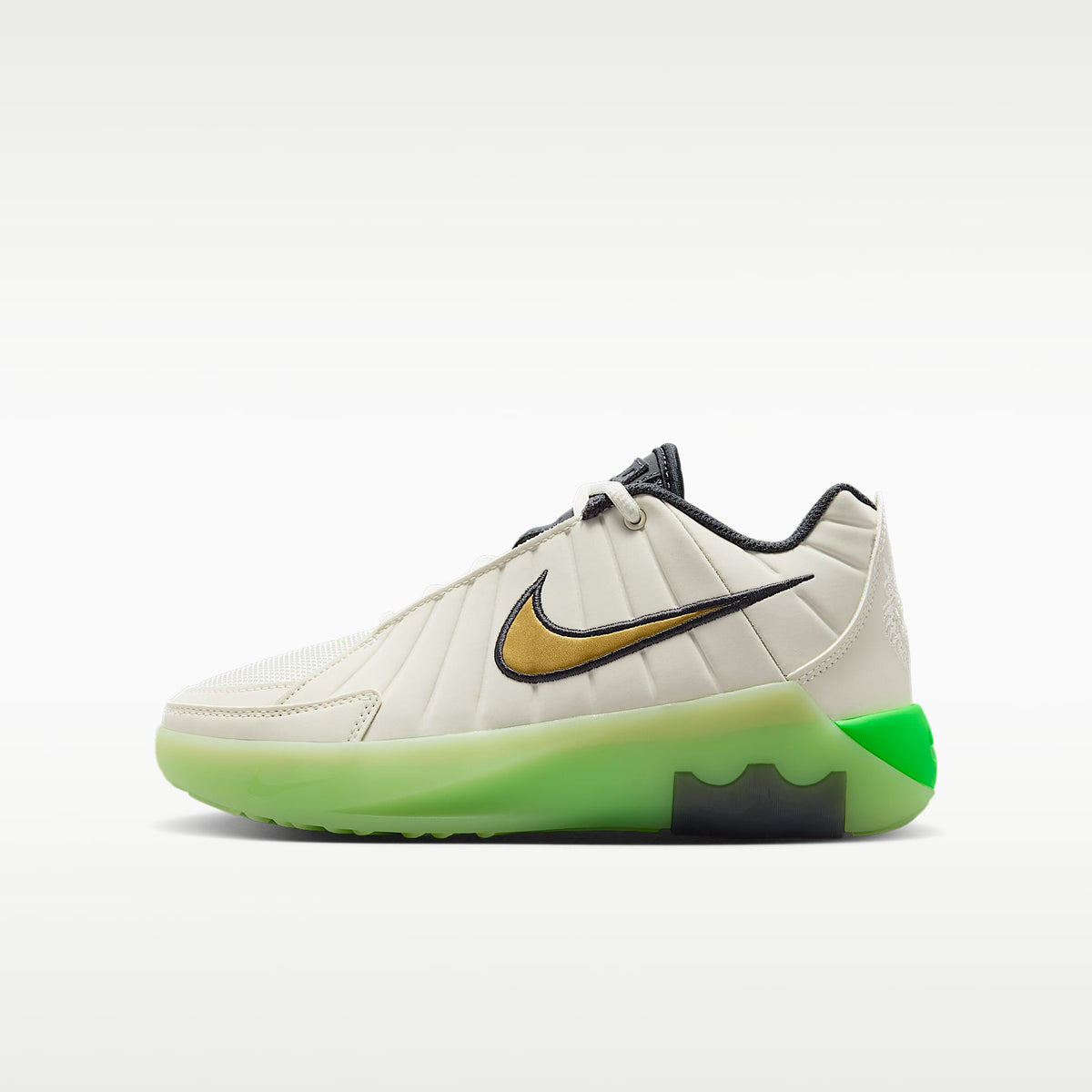 LeBron Witness 9 – Mar de cristal/Lima líquida claro/Sombrío apagado/Oro metalizado – vista 1
