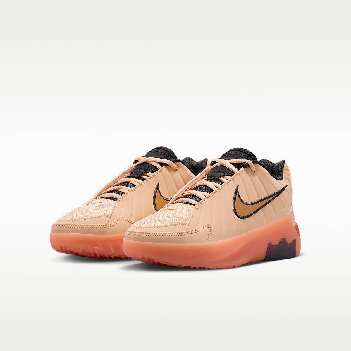 LeBron Witness 9 – Melocotón hielo/Naranja pulso/Sombrío apagado/Oro metalizado – vista 5