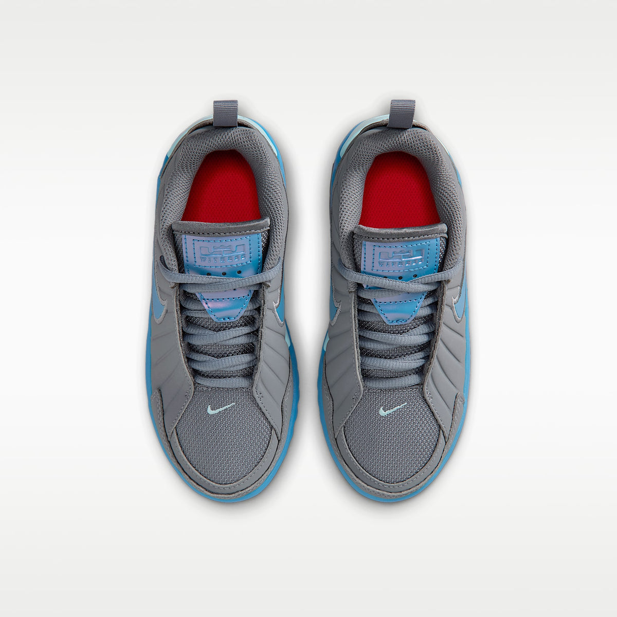 LeBron Witness 9 – Gris azulado/Azul psíquico/Hielo glacial/Azul aurora – vista 4