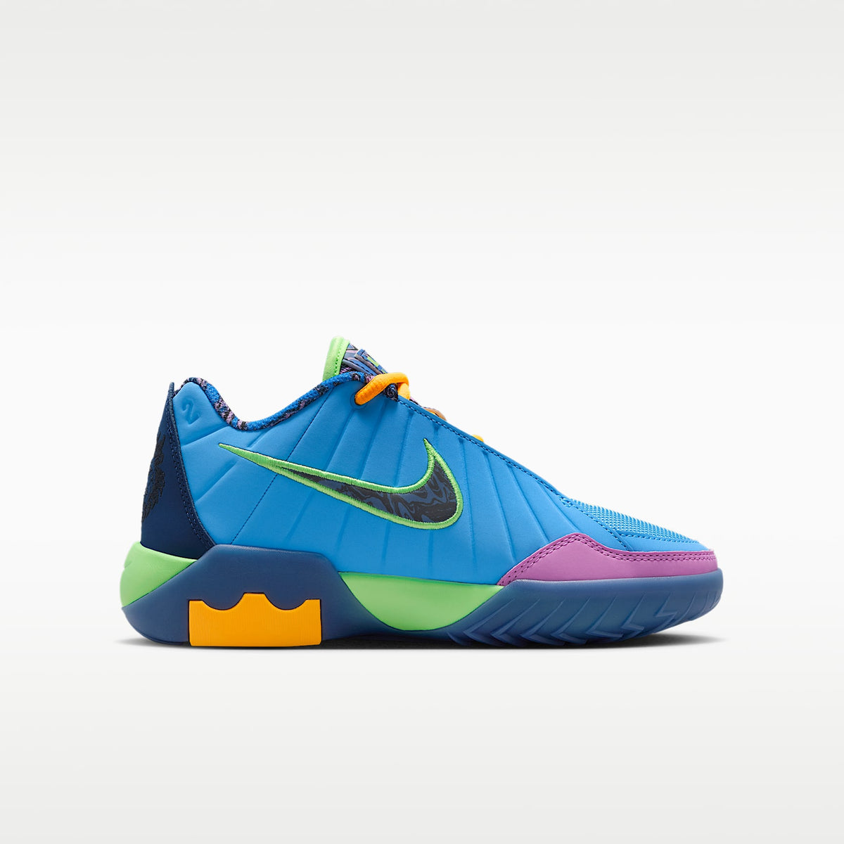LeBron Witness 9 – Azul universitario/Azul marino medianoche/Avalancha lima/Negro – vista 3