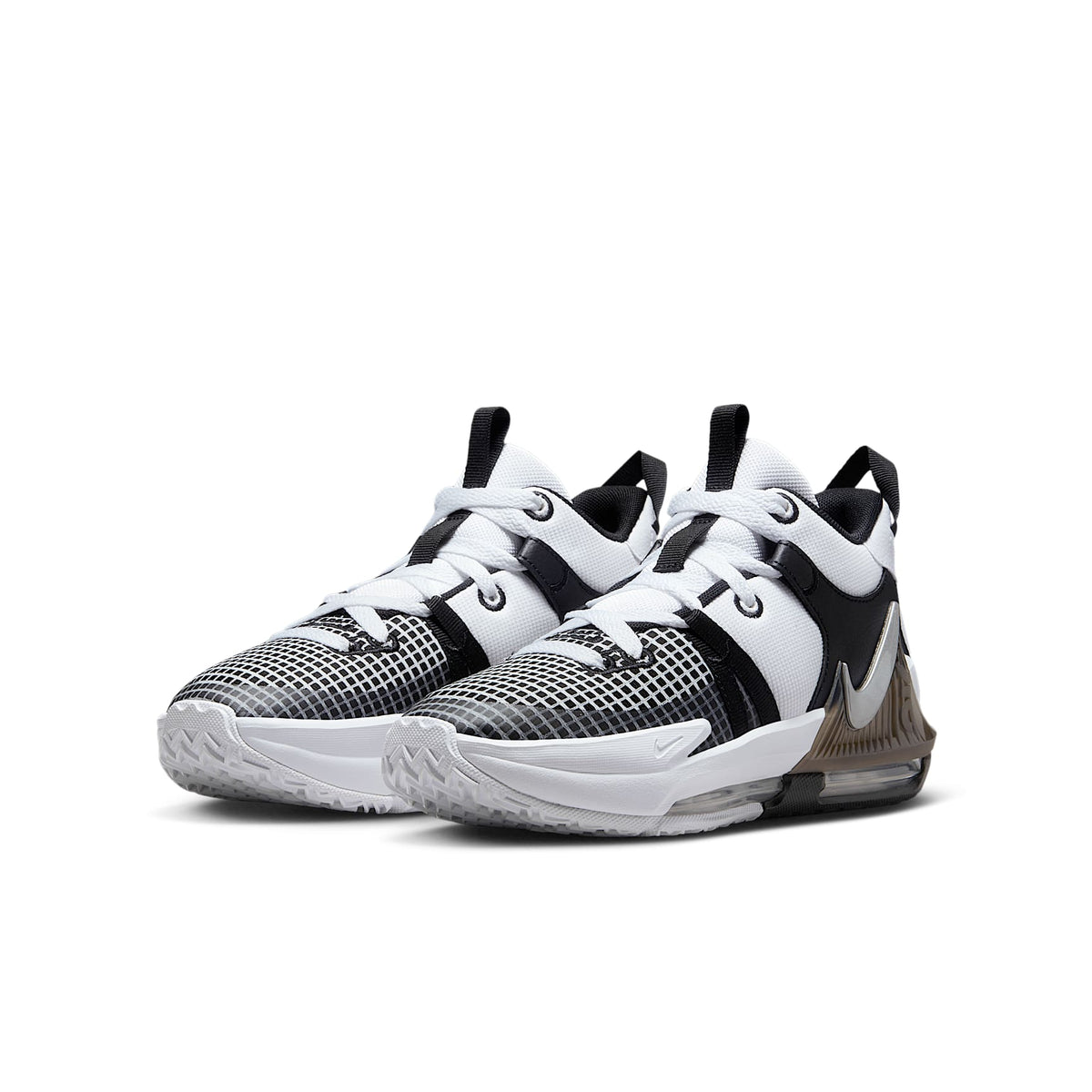 LeBron Witness 7 – Blanco/Negro/Negro/Plata metalizado – vista 5