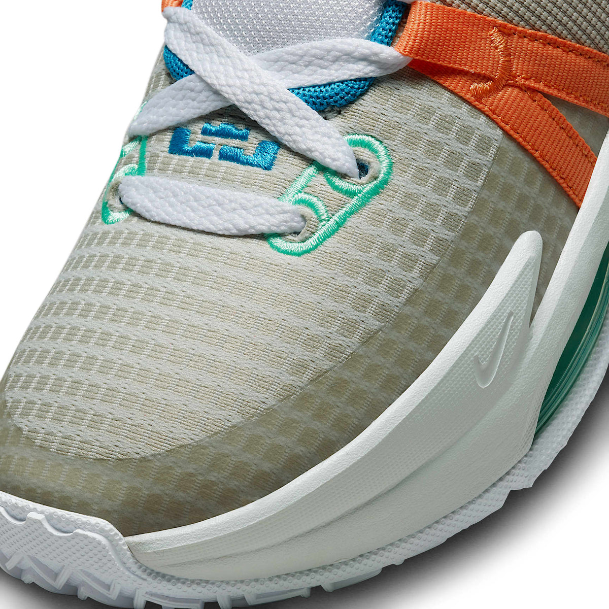 LeBron Witness 7 – Gris niebla/Adoquín/Azul láser/Hiperrosa – vista 7