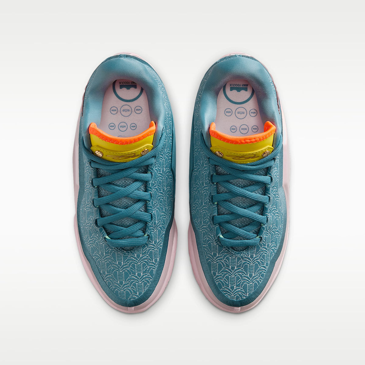 LeBron XXIII “Miami Twice” – Azul humeante/Relámpago/Naranja total/Multicolor – vista 4