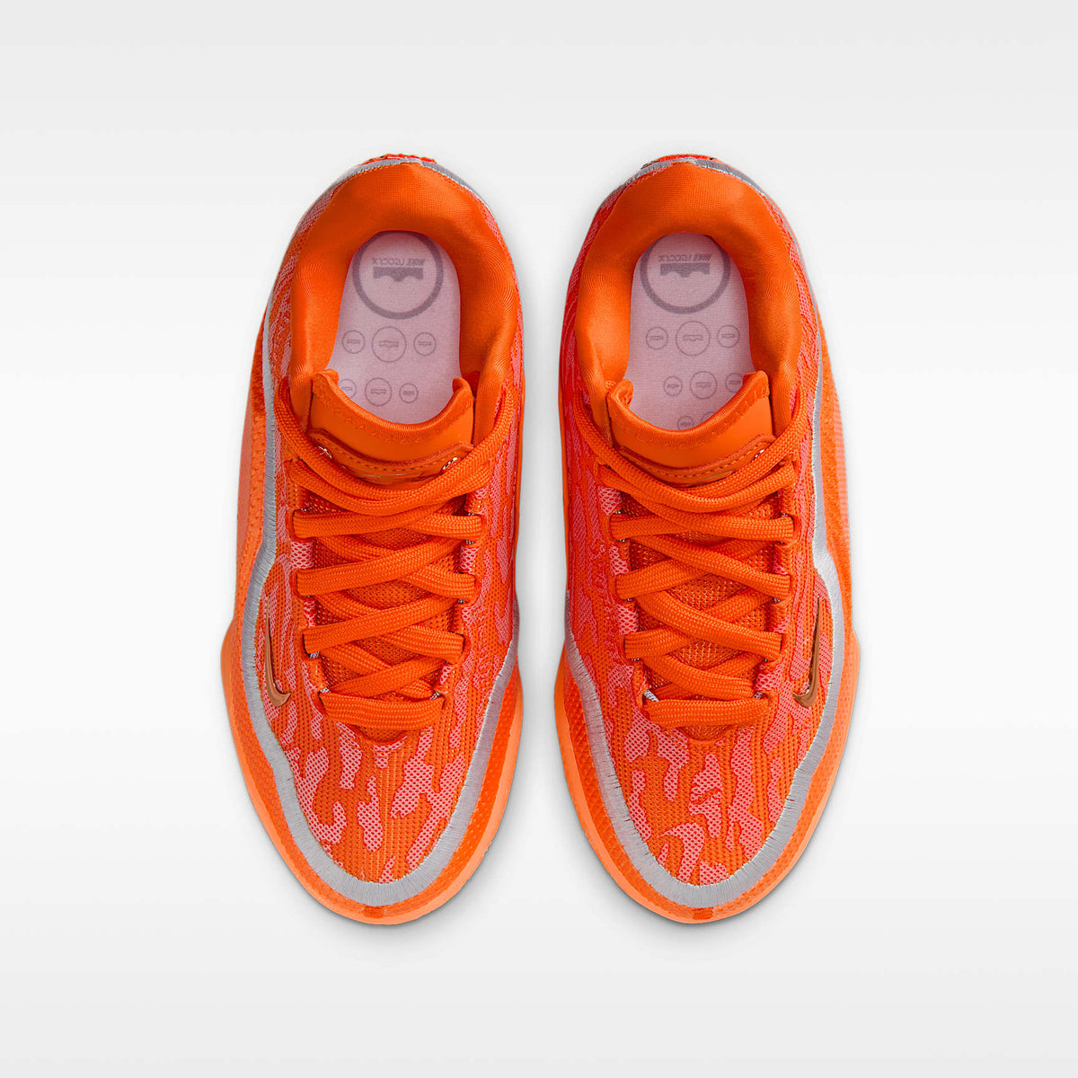 LeBron XXIII "Shoe Bag" – Naranja seguridad/Oro metalizado/Gris lobo – vista 4