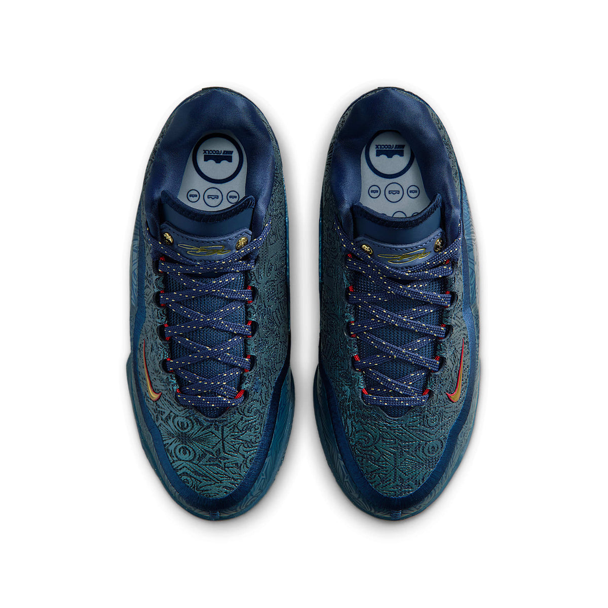 LeBron XXIII "Out For Redemption" – Azul marino medianoche/Rojo universitario/Oro metalizado – vista 4