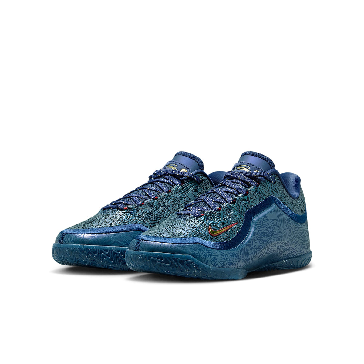 LeBron XXIII "Out For Redemption" – Azul marino medianoche/Rojo universitario/Oro metalizado – vista 5