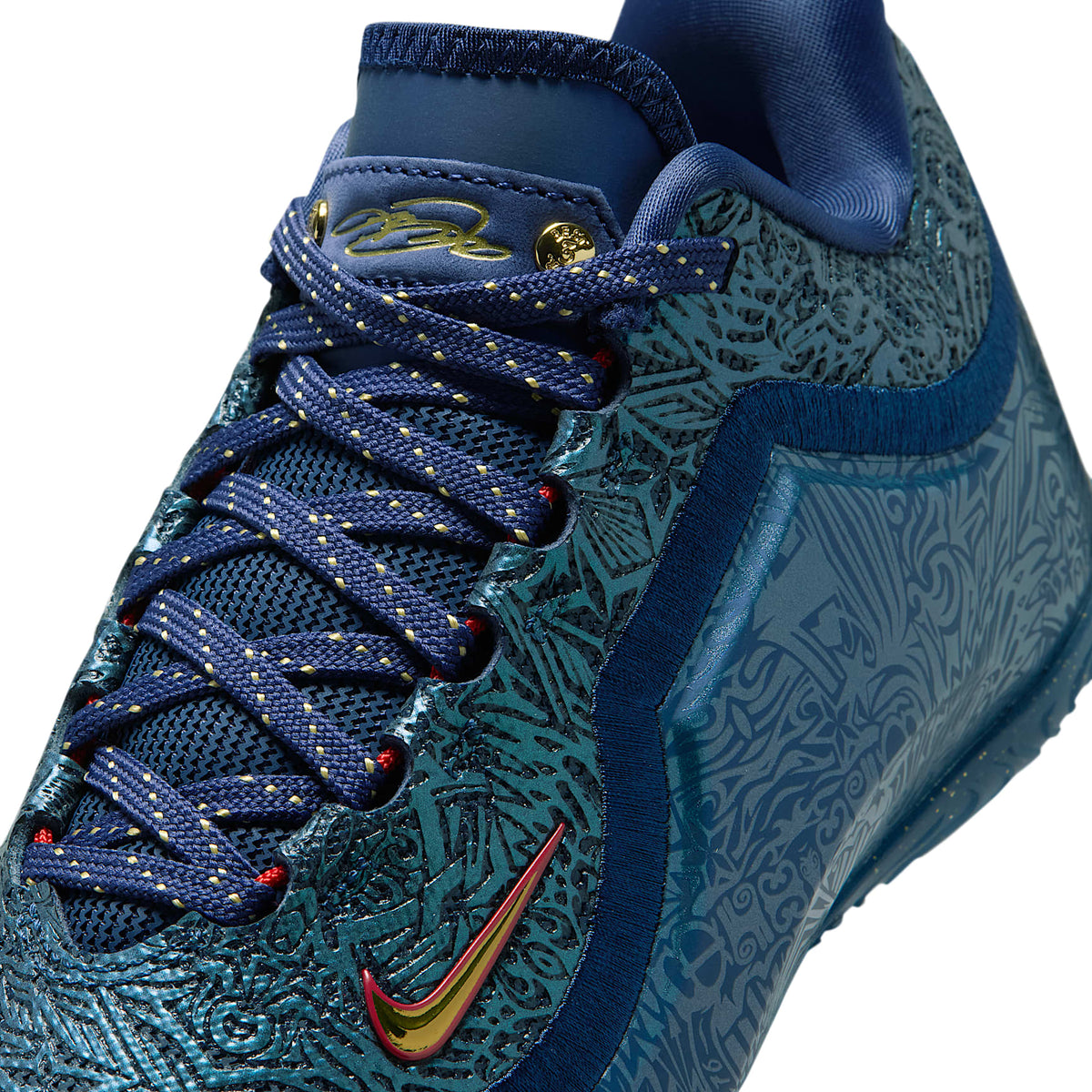 LeBron XXIII "Out For Redemption" – Azul marino medianoche/Rojo universitario/Oro metalizado – vista 7