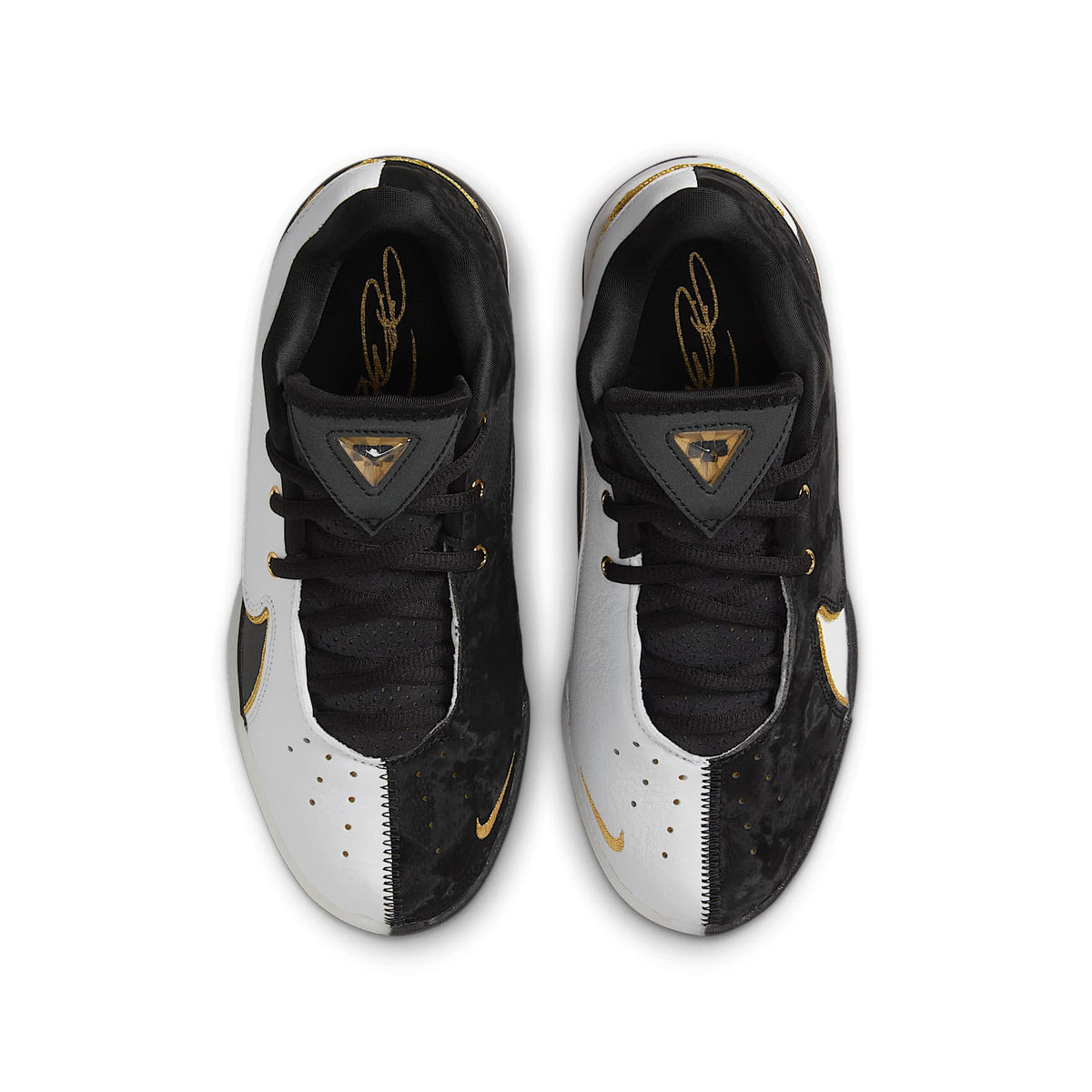 LeBron XXII Split – Blanco/Oro metalizado/Negro – vista 4