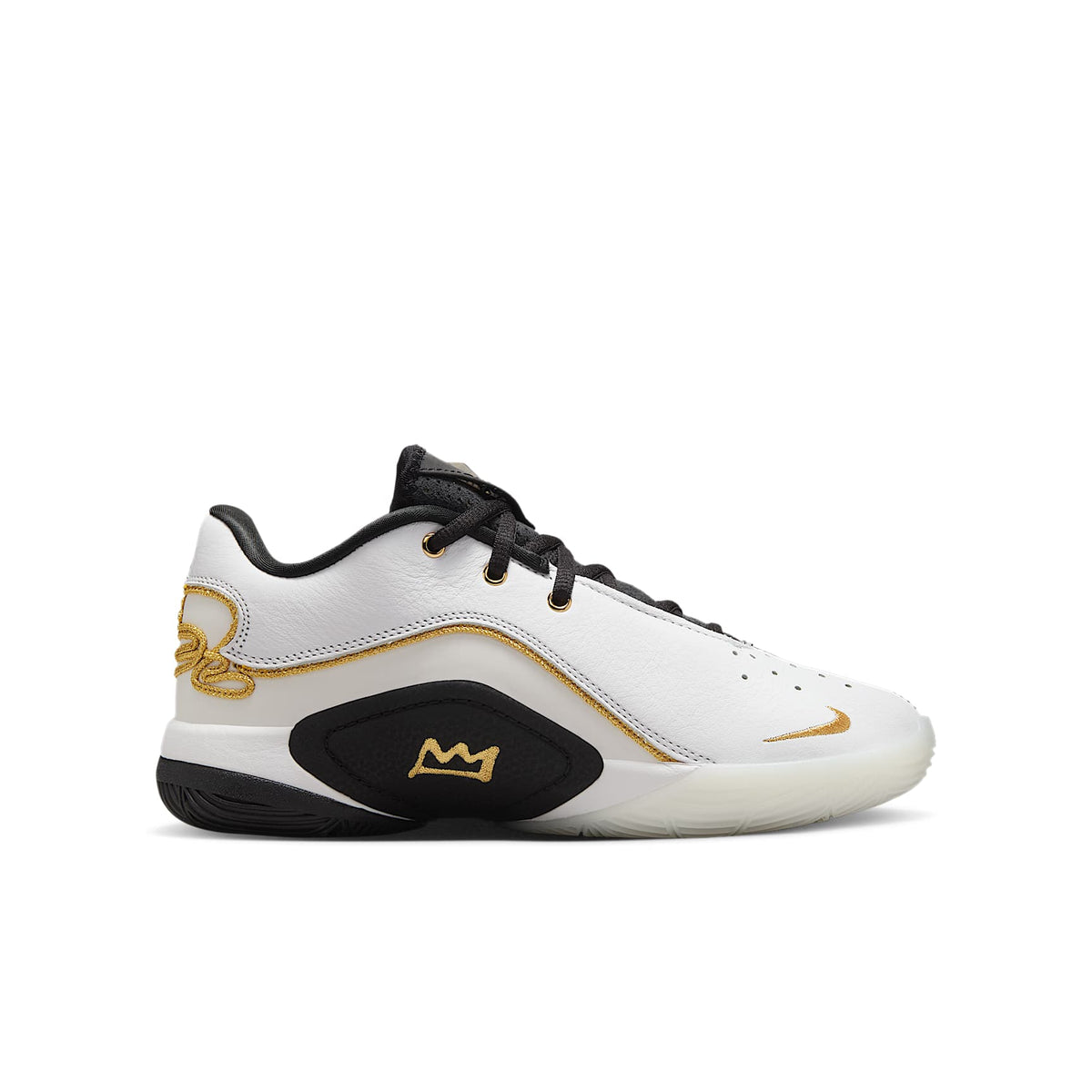 LeBron XXII Split – Blanco/Oro metalizado/Negro – vista 3