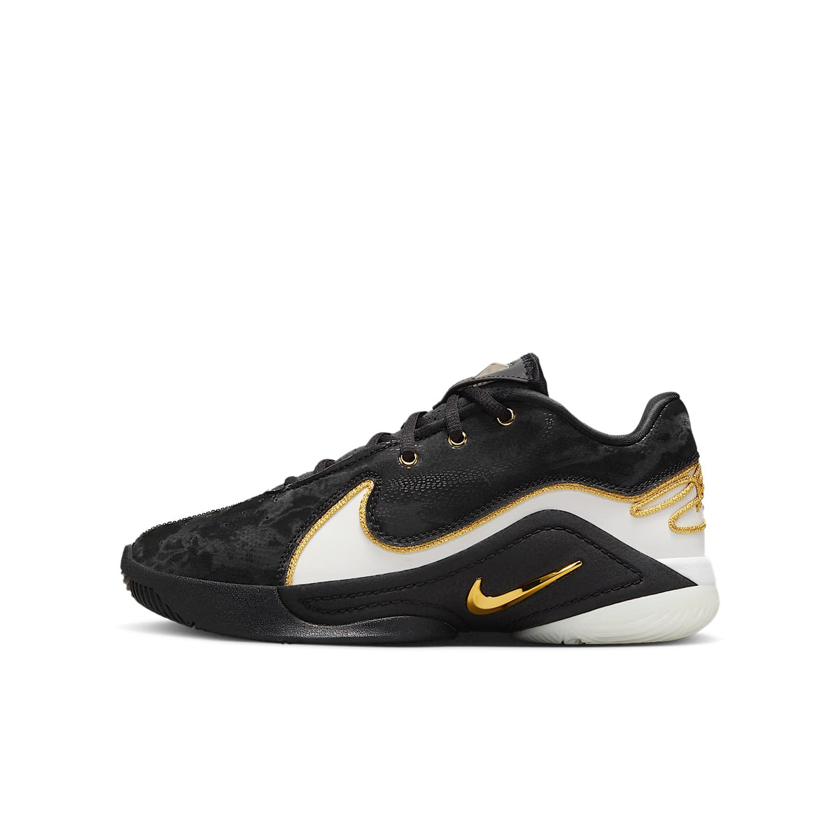 LeBron XXII Split – Blanco/Oro metalizado/Negro – vista 1