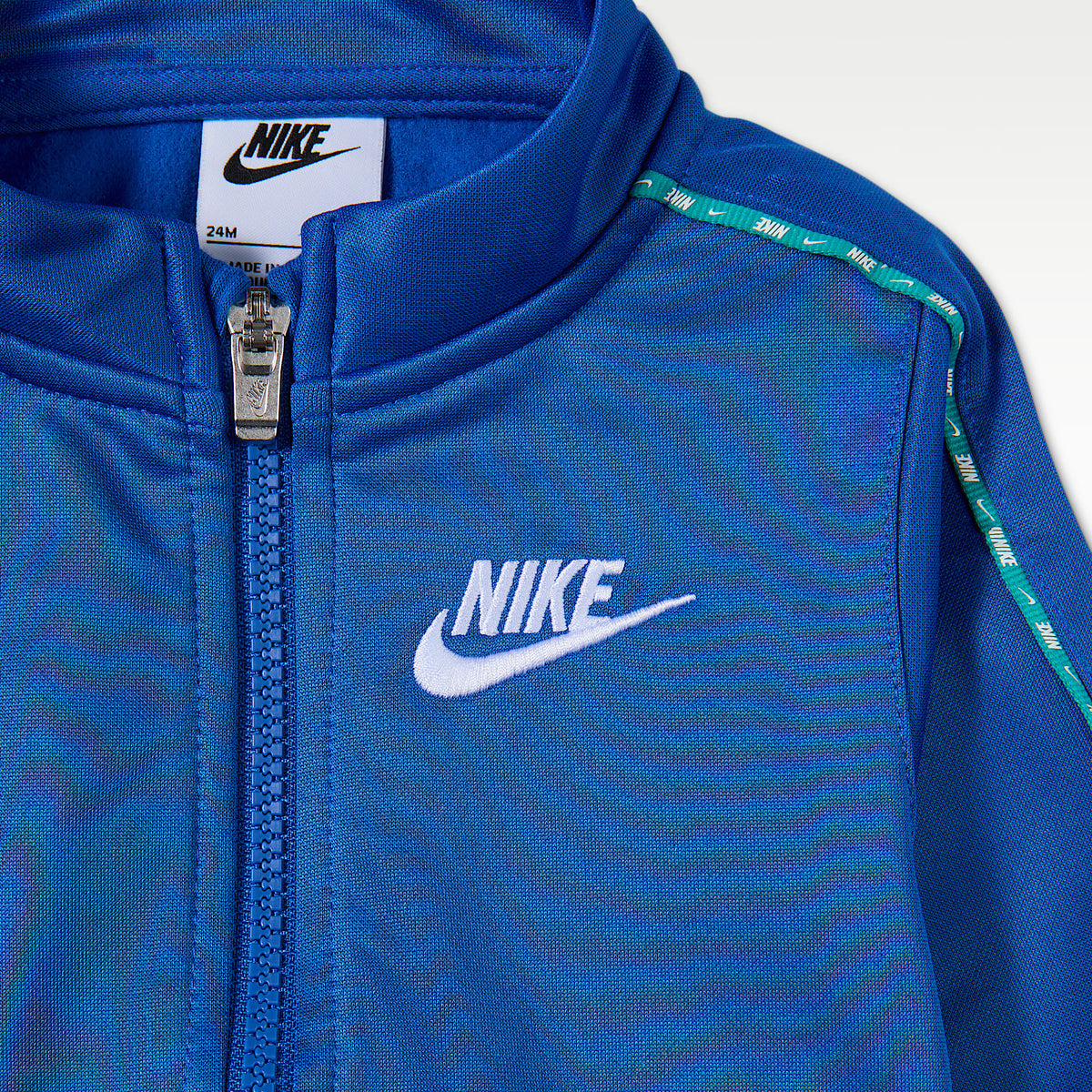 Conjunto de 2 piezas Dri-FIT con ribetes y cierre completo Propus Lifestyle para bebé (12 a 24 meses) Nike – Royal juego – vista 3