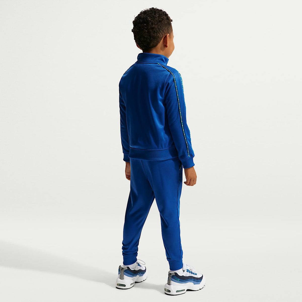 Conjunto de 2 piezas Dri-FIT con ribetes y cierre completo Propus para el día a día para niños talla pequeña Nike – Royal juego – vista 7