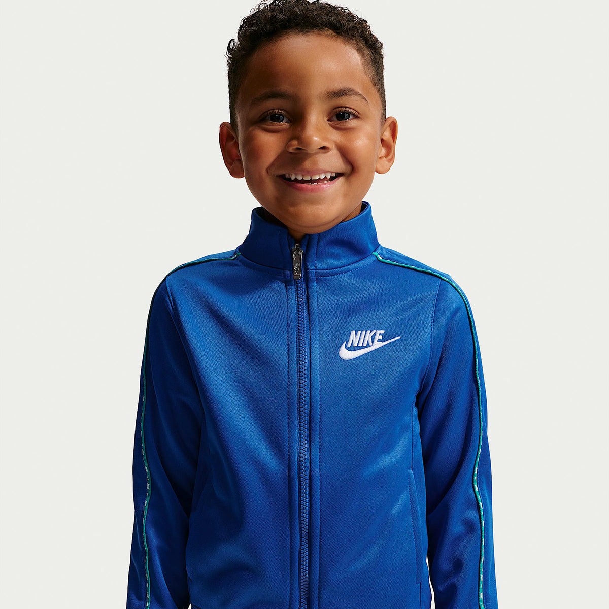 Conjunto de 2 piezas Dri-FIT con ribetes y cierre completo Propus para el día a día para niños talla pequeña Nike – Royal juego – vista 2
