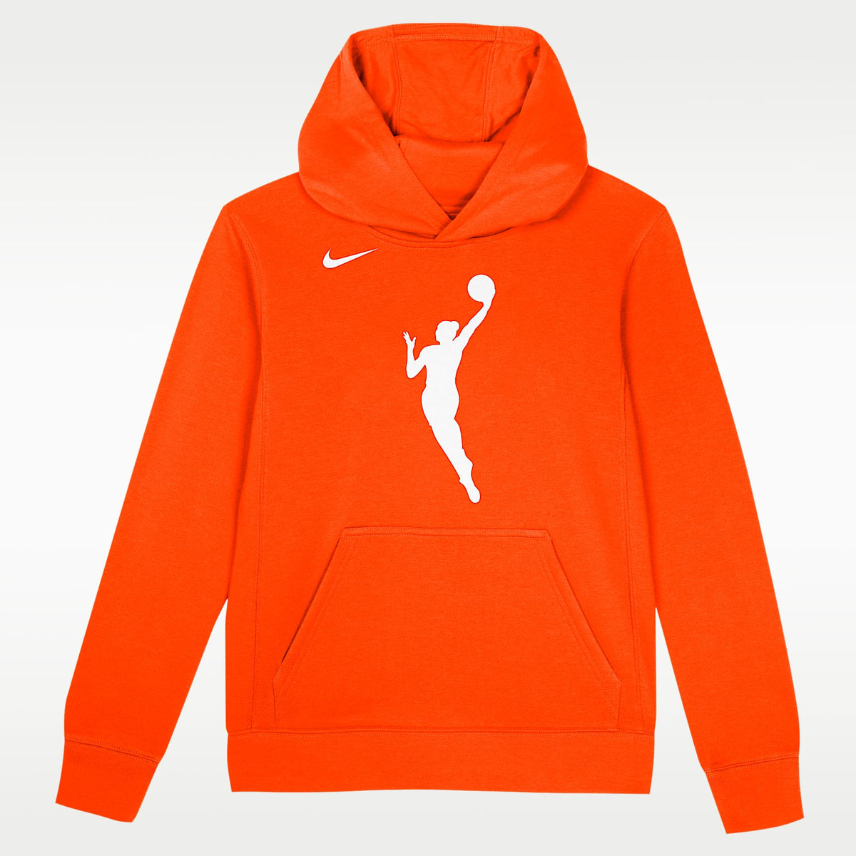 Sudadera con gorro sin cierre Nike de la WNBA para niños talla pequeña Team 13 – Naranja brillante – vista 1