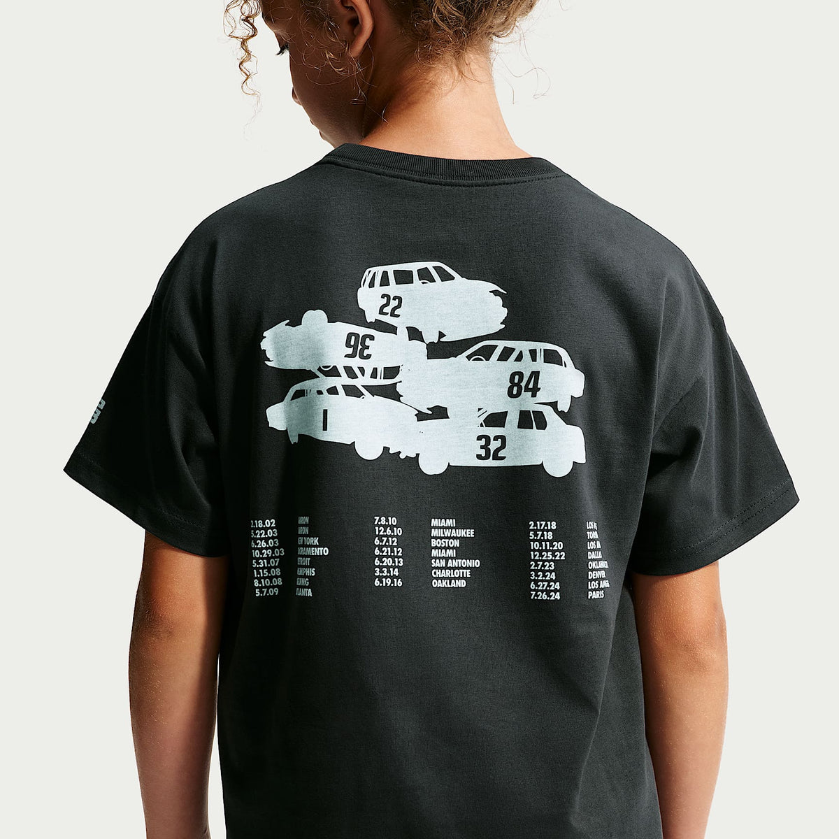 Playera de fitness Nike para niños LeBron "Motor King" – Sombrío apagado – vista 2