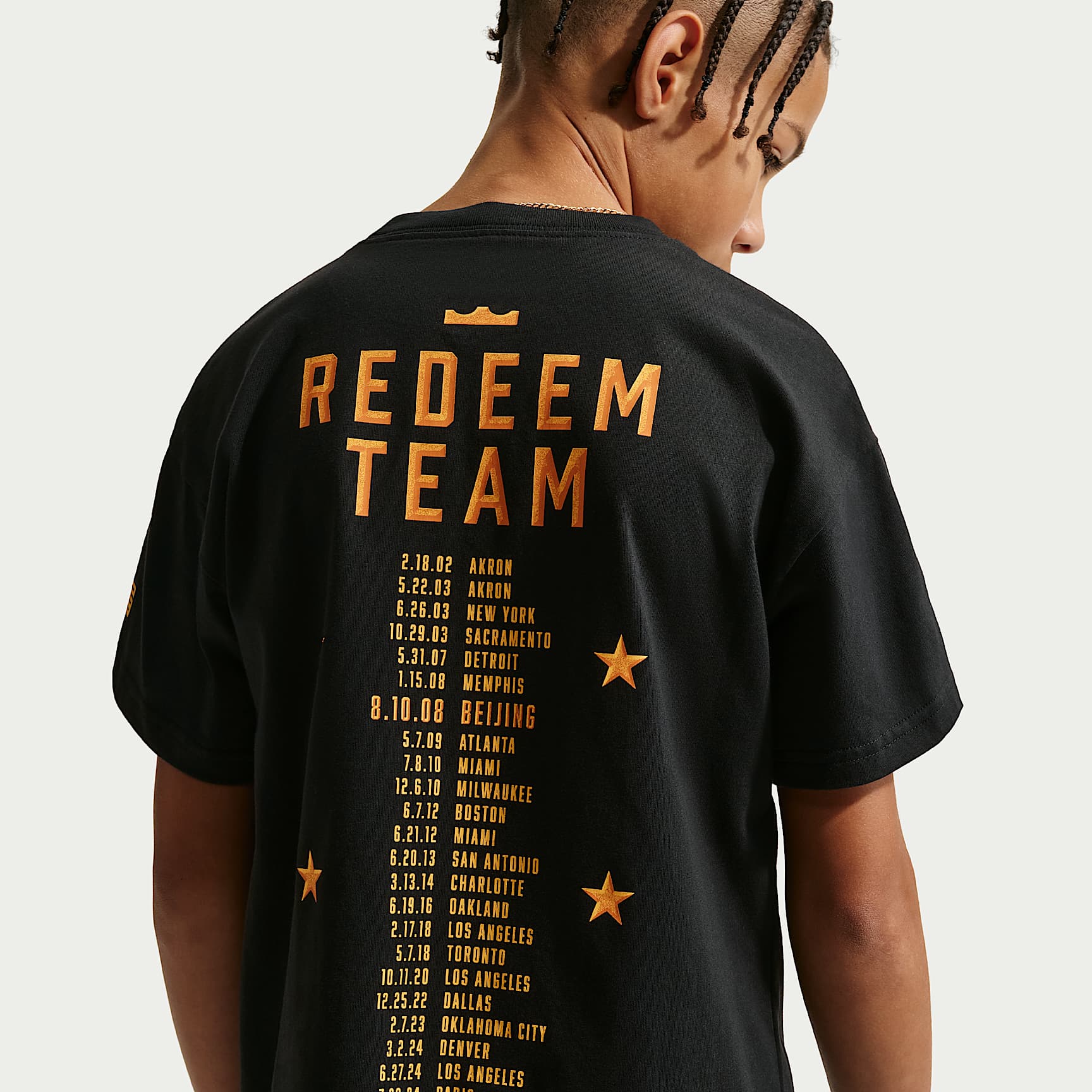 Playera Max90 para niños LeBron – Negro – vista 2