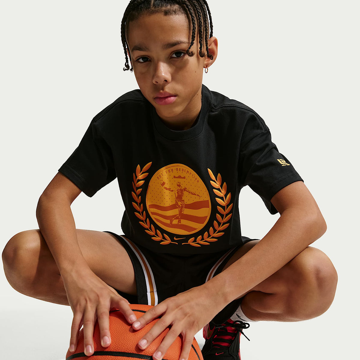 Playera Max90 para niños LeBron – Negro – vista 3