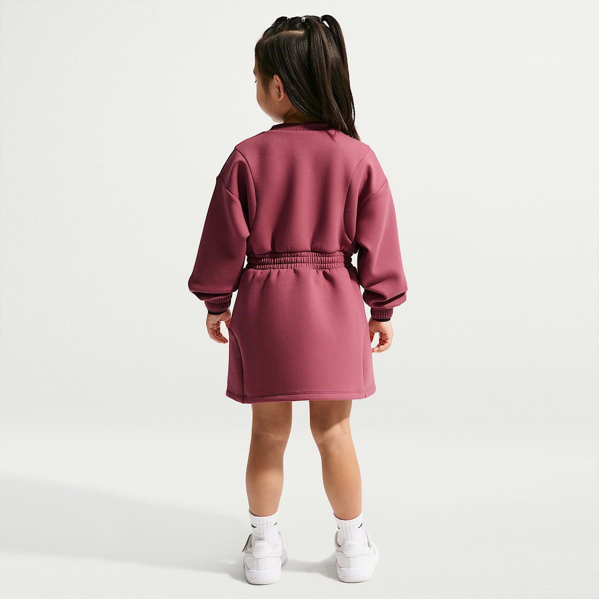 Vestido Luxe Perform infatil Nike – Rosa humo – vista 5