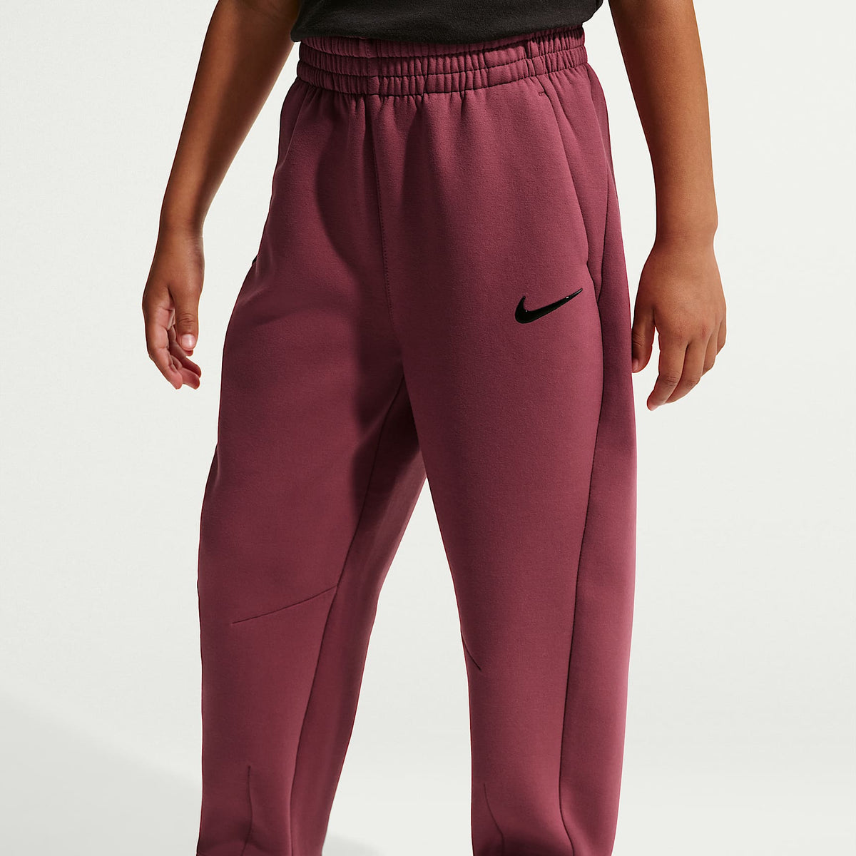 Conjunto de 2 piezas con sudadera con gorro y cierre completo Luxe Perform para niños talla pequeña Nike – Rosa humo – vista 4