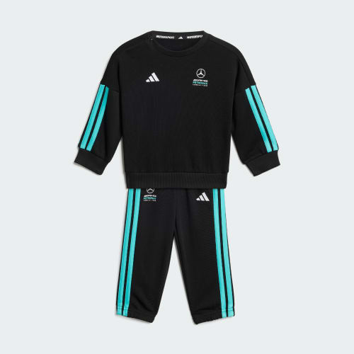 Conjunto adidas Mercedes - AMG Petronas Formula 1 Team DNA Baby Jogger Long Sleeve para Bebés y Niños Pequeños KE5933