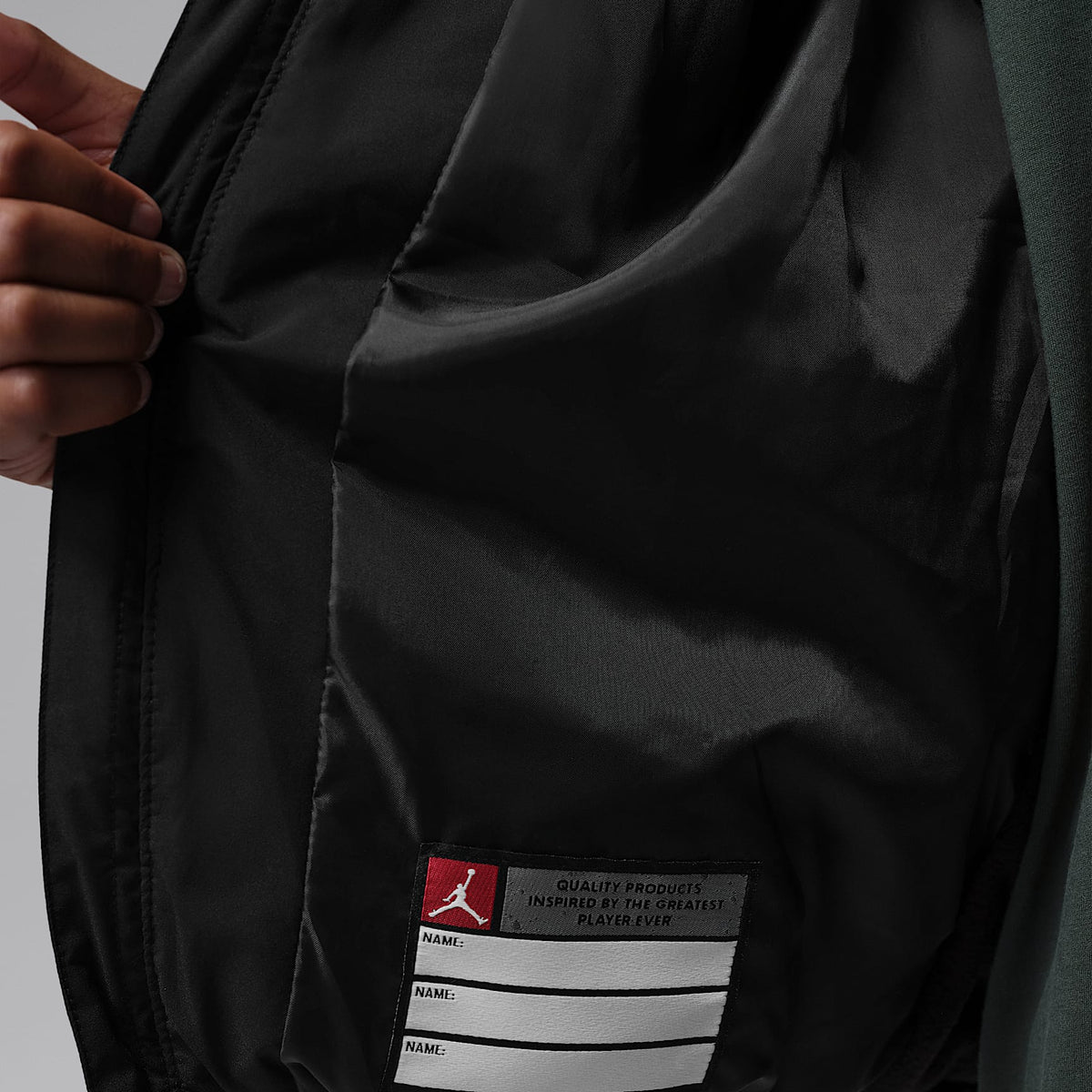 Chamarra acolchada Active de densidad media para niños talla grande Jordan – Negro – vista 7