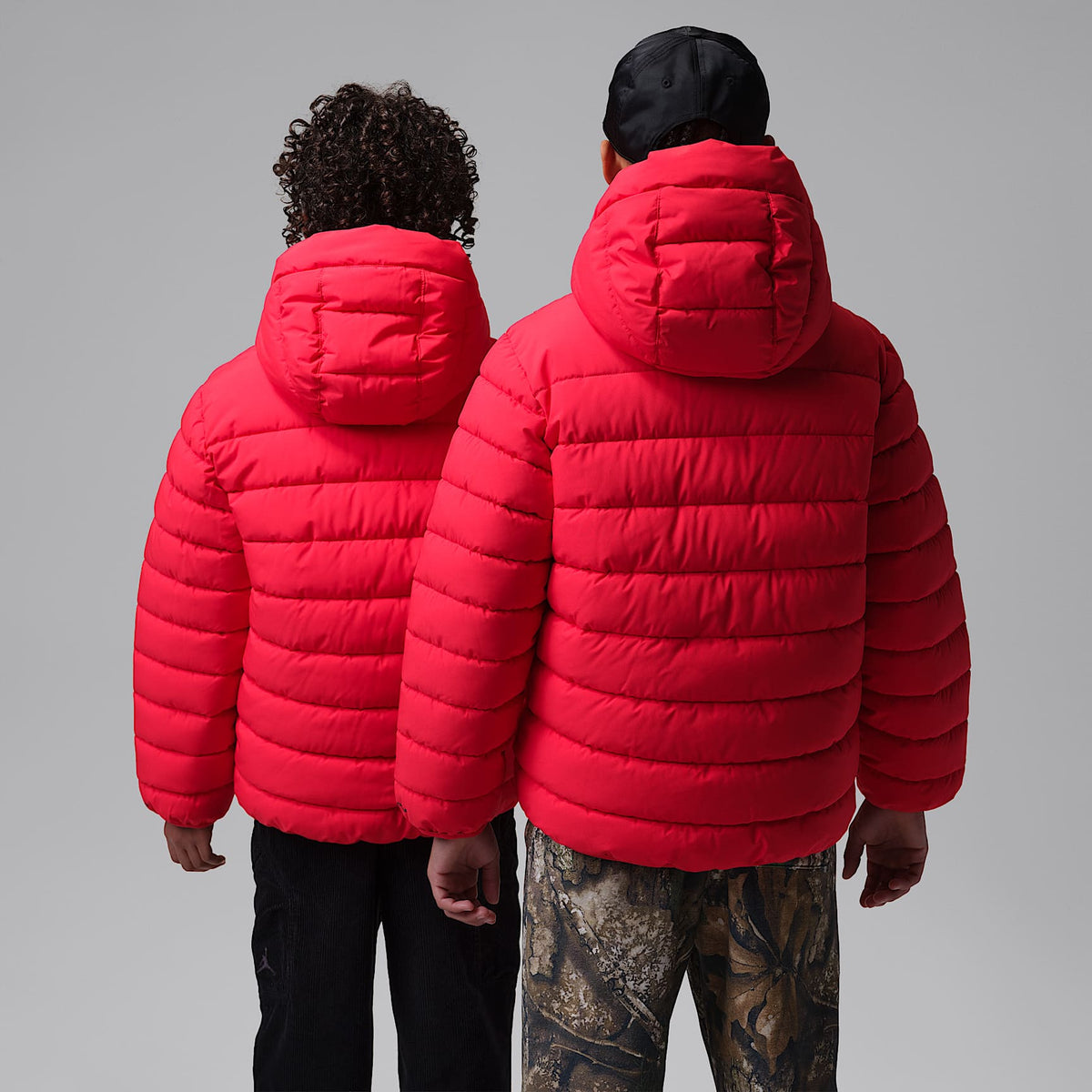 Chamarra acolchada Active de densidad media para niños talla grande Jordan – Rojo universitario – vista 2
