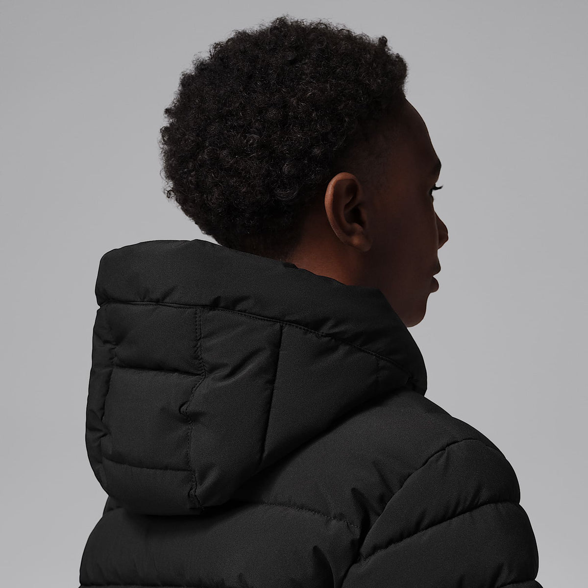 Chamarra acolchada Active de densidad media para niños talla grande Jordan – Negro – vista 6