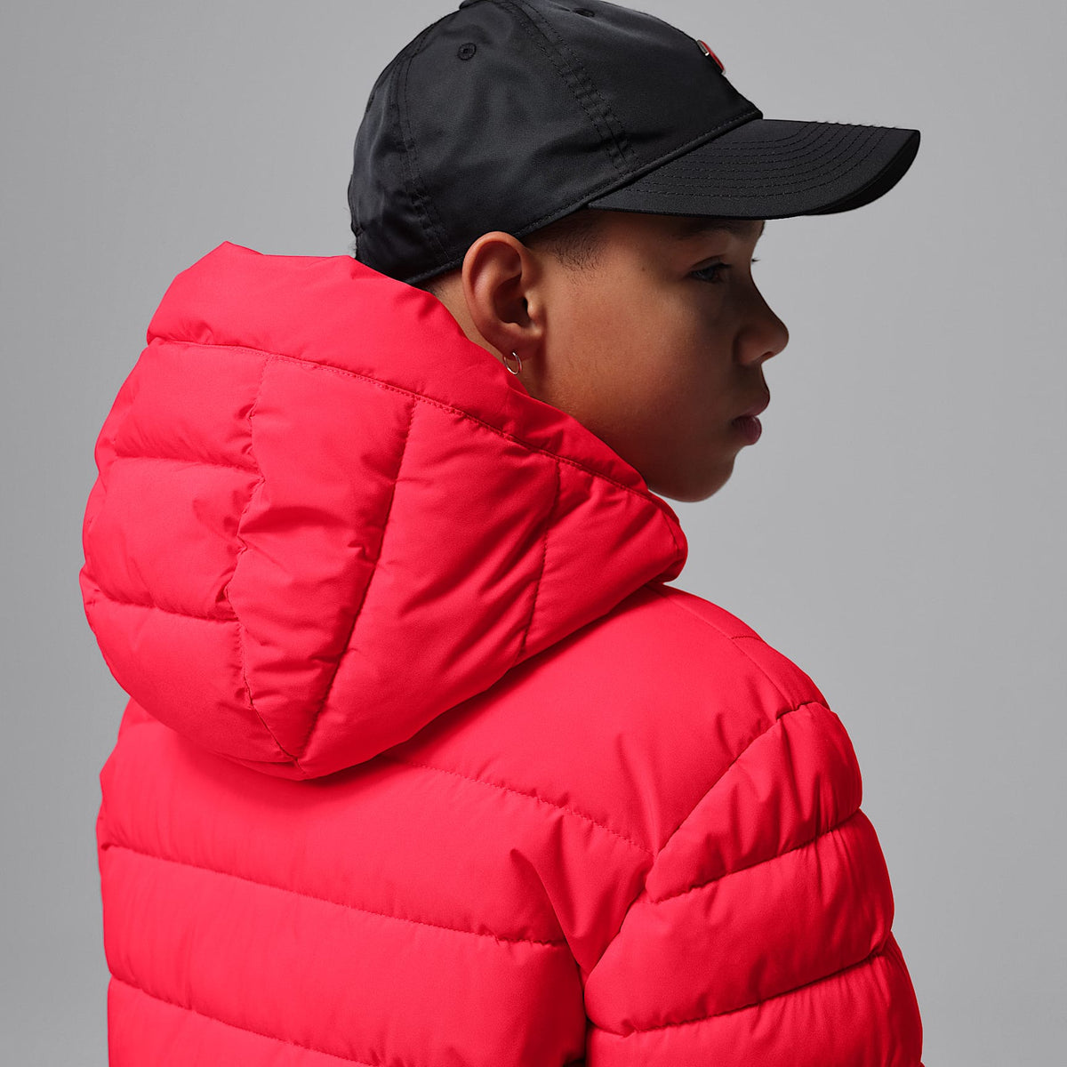 Chamarra acolchada Active de densidad media para niños talla grande Jordan – Rojo universitario – vista 6
