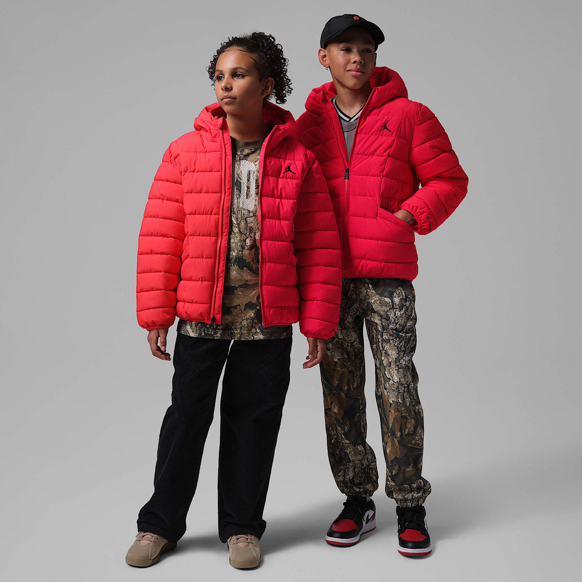 Chamarra acolchada Active de densidad media para niños talla grande Jordan – Rojo universitario – vista 8
