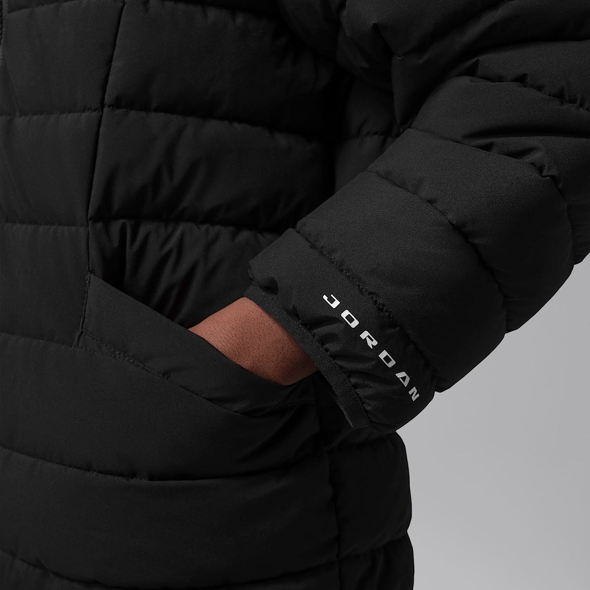 Chamarra acolchada Active de densidad media para niños talla grande Jordan – Negro – vista 5