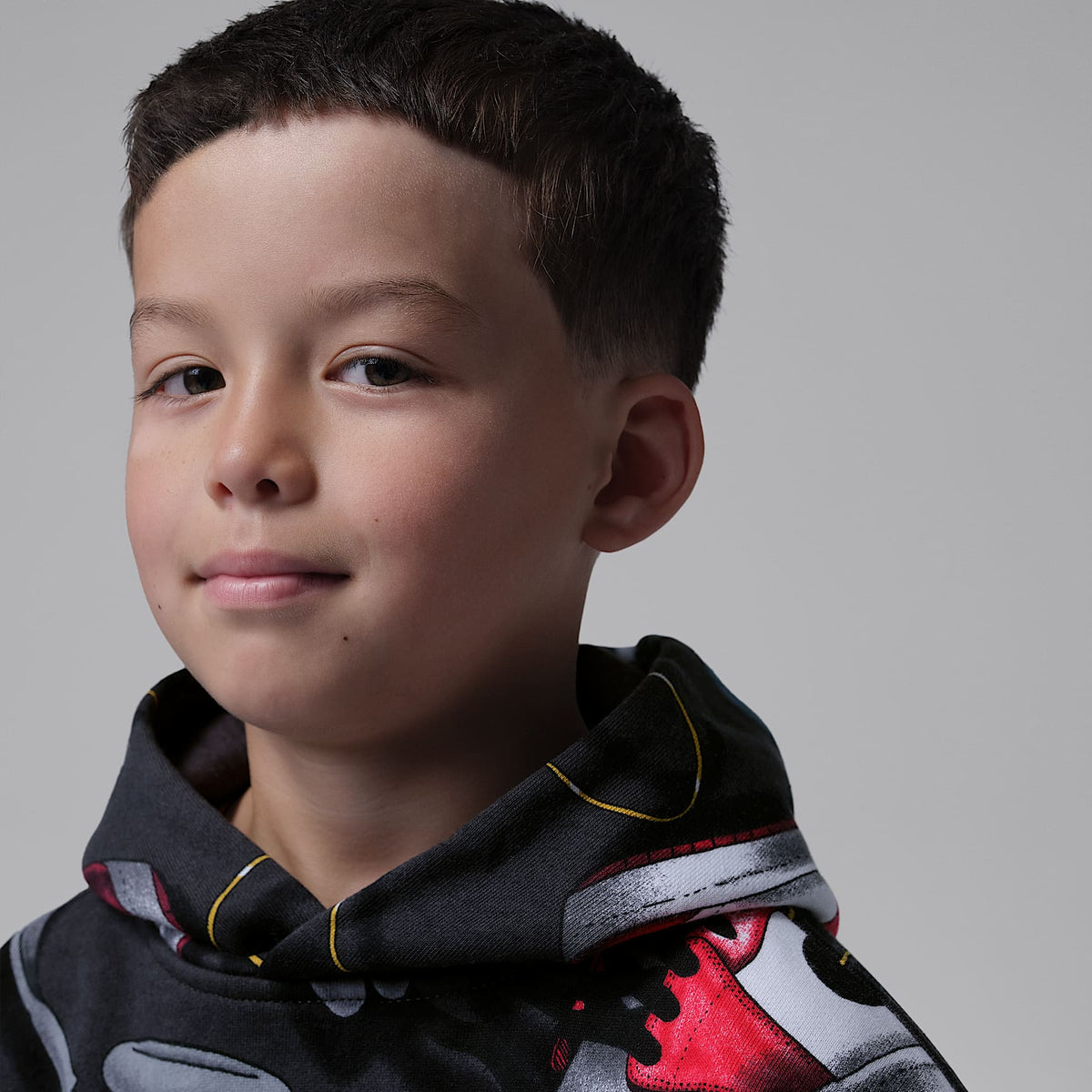 Sudadera con gorro sin cierre Mike's Flight Kit para niños talla pequeña Jordan – Sombrío apagado – vista 3
