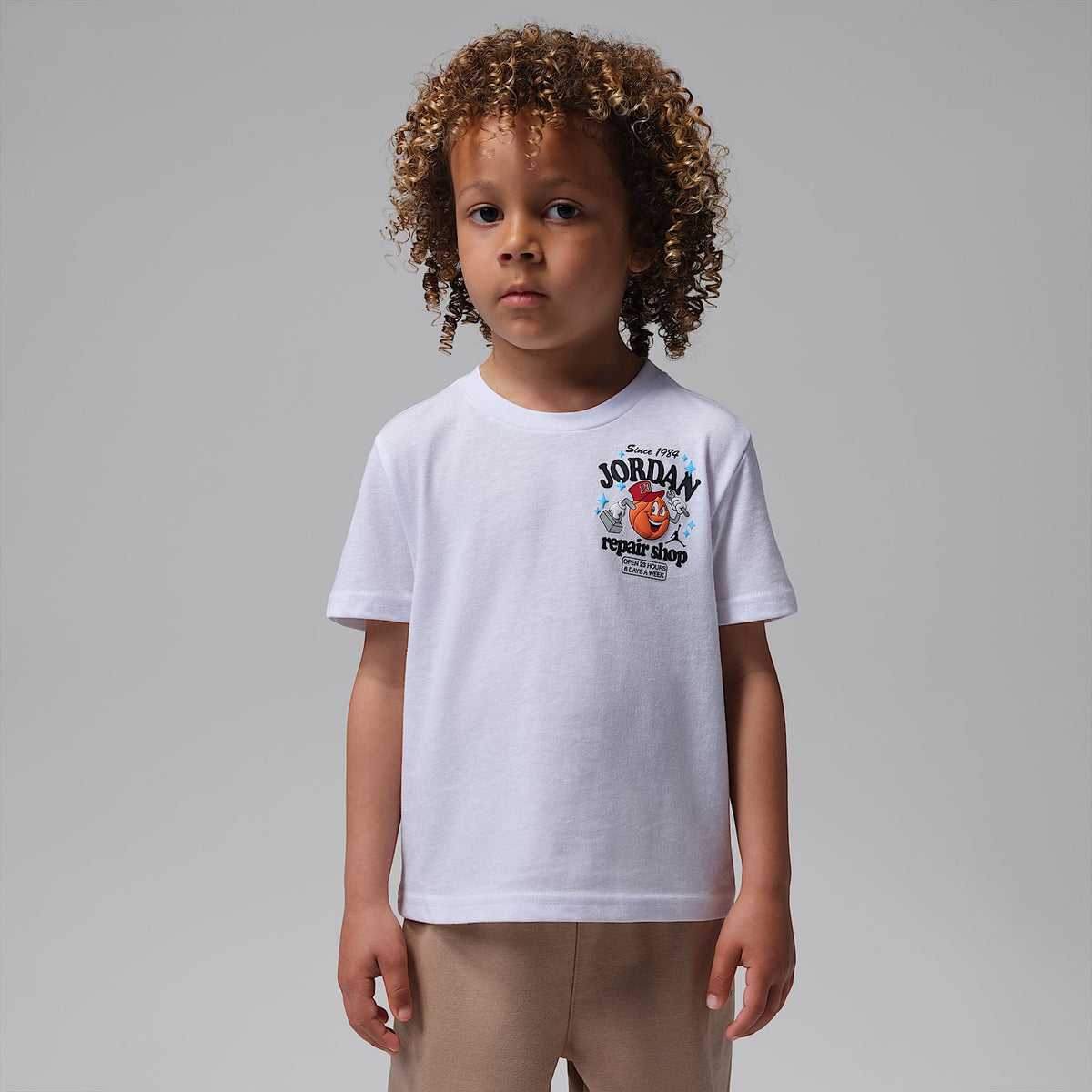 Playera MJ's Repair Shop infantil Jordan – Blanco – vista 2