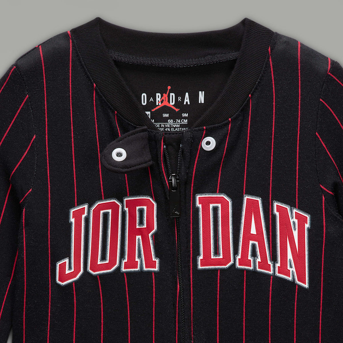 Mono completo de tela de punto 23 para bebé Jordan – Negro – vista 3