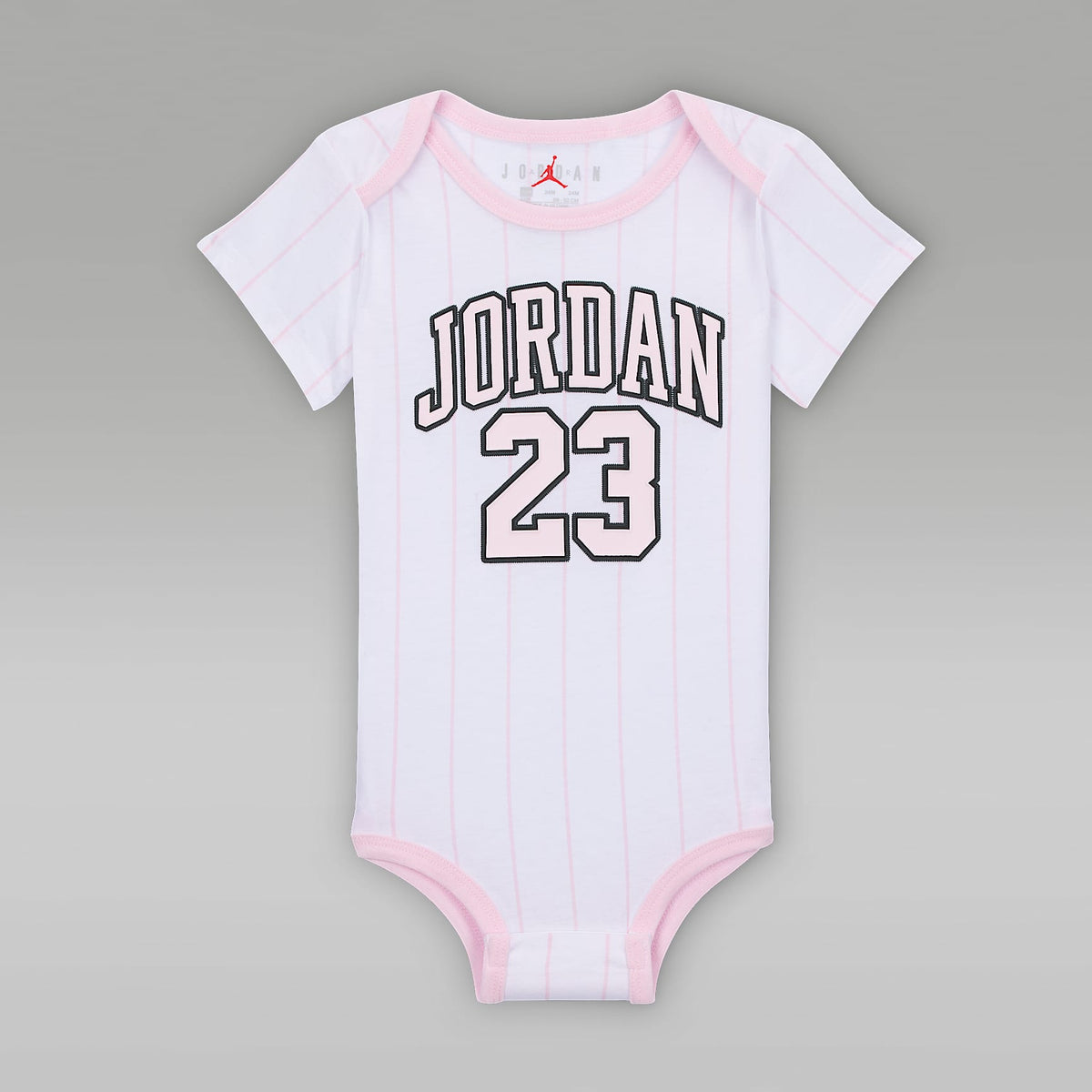 Conjunto de 2 piezas de sudadera con gorro 23 Jersey de cierre completo para bebé (de 6 a 12 meses) Jordan – Rosa – vista 2